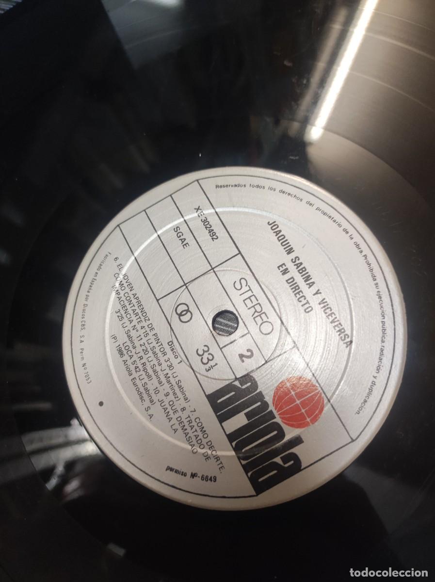 Discos de vinilo: Joaqu&iacute;n Sabina Y Viceversa &ndash; En Directo - Foto 2
