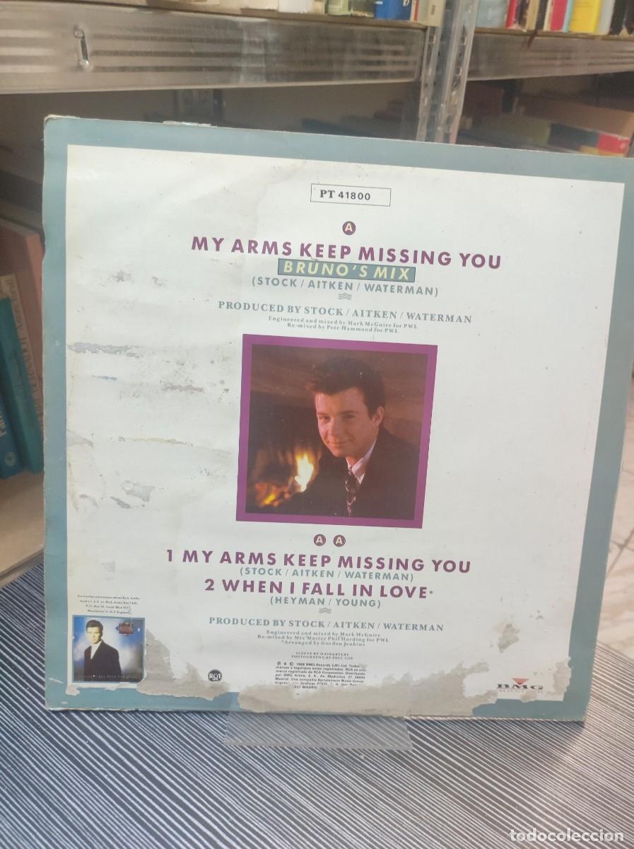 Discos de vinilo: Rick Astley &ndash; My Arms Keep Missing You (Brunos Mix) - Foto 2