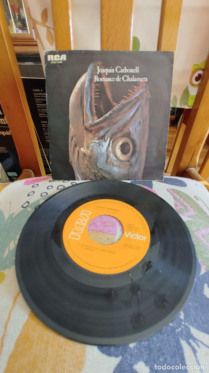 Discos de vinilo: JOAQUIN CARBONELL-SINGLE ROMANCE DE CHALAMEAR - Foto 1