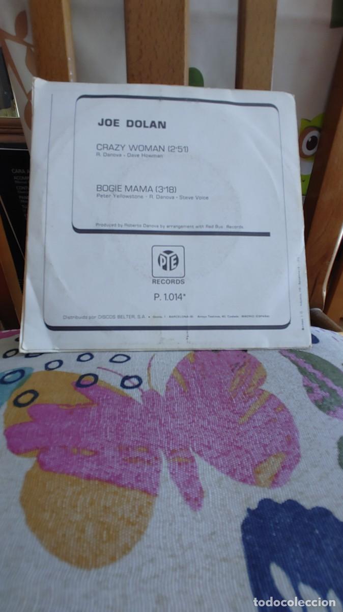 Discos de vinilo: JOE DOLAN-SINGLE CRAZY WOMAN - Foto 2