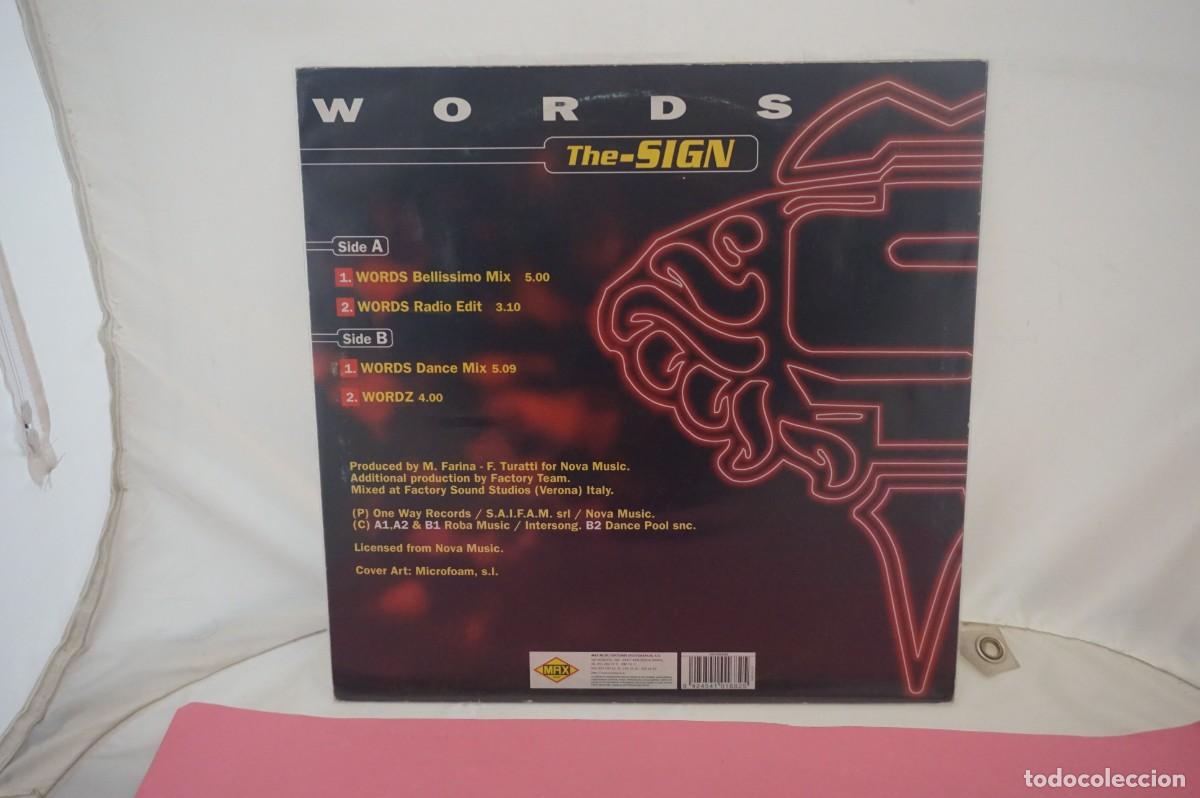 Discos de vinilo: MAXI SINGLE - The-Sign &ndash; Words - Foto 3