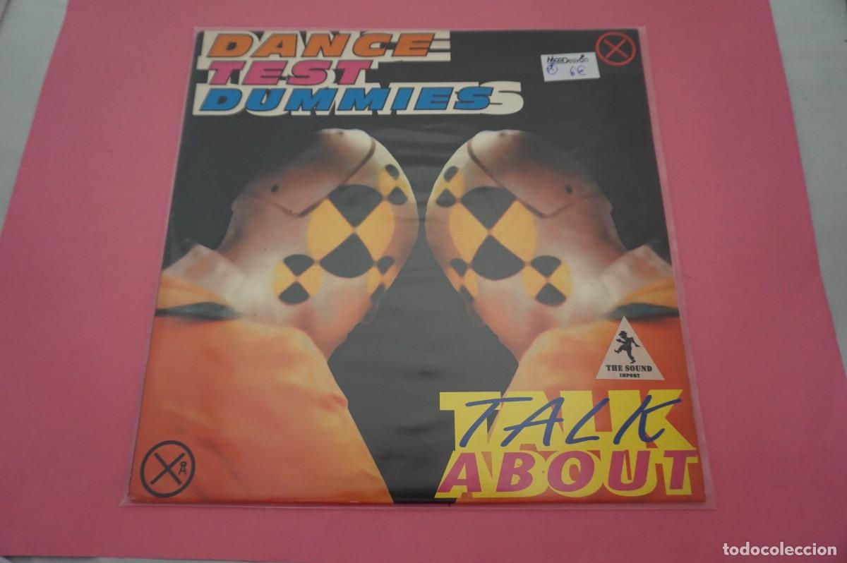 Discos de vinilo: MAXI SINGLE - DANCE TEST DUMMIES - TALK ABOUT - EL DISCO ESTA COMO NUEVO - Foto 1
