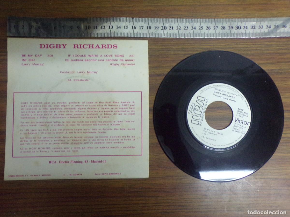 Discos de vinilo: disco vinilo. Digby Rihards. be my day - Foto 3