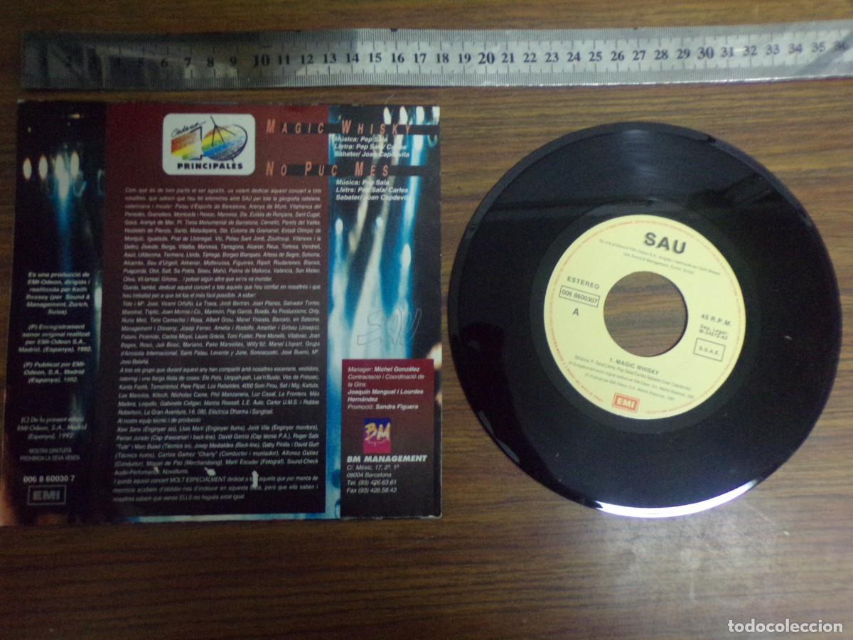 Discos de vinilo: disco vinilo. SAU. magic whisky, no puc mes - Foto 3