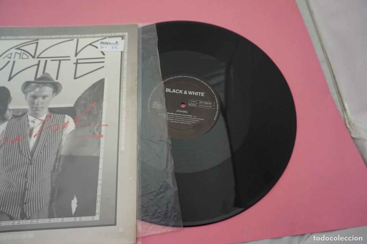 Discos de vinilo: MAXI SINGLE - BLACK & WHITE - JESABEL - DISCO EN BUEN ESTADO - Foto 2