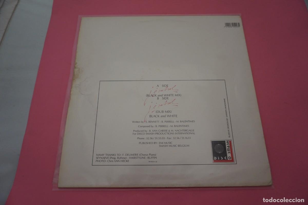 Discos de vinilo: MAXI SINGLE - BLACK & WHITE - JESABEL - DISCO EN BUEN ESTADO - Foto 3