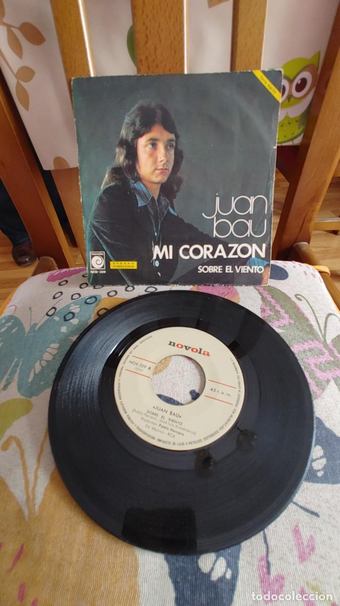 Discos de vinilo: JUAN BAU-SINGLE MI CORAZON - Foto 1