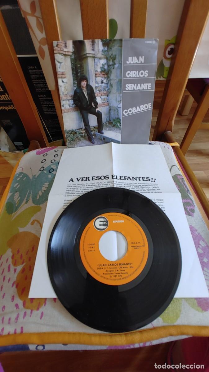 Discos de vinilo: JUAN CARLOS SENANTE-SINGLE COBARDE - Foto 1