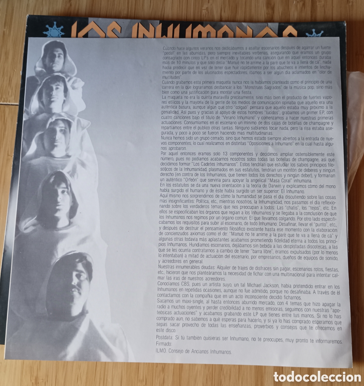 Discos de vinilo: Los Inhumanos &rdquo;Manu&eacute;&rdquo; LP 1985 - Foto 4