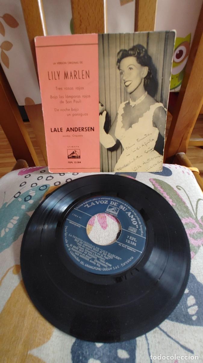 Discos de vinilo: LALE ANDERSEN-EP LILY MARLEN +3 - Foto 1