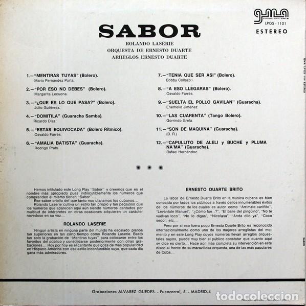 Discos de vinilo: LaSerie &ndash; Sabor- LP - Foto 2
