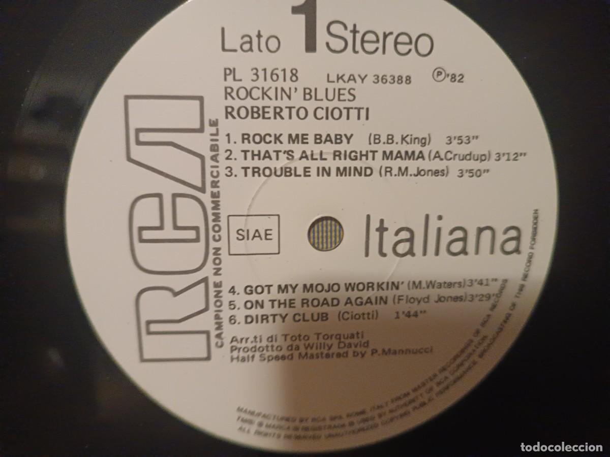 Discos de vinilo: Roberto Ciotti Rockin Blues - Foto 3