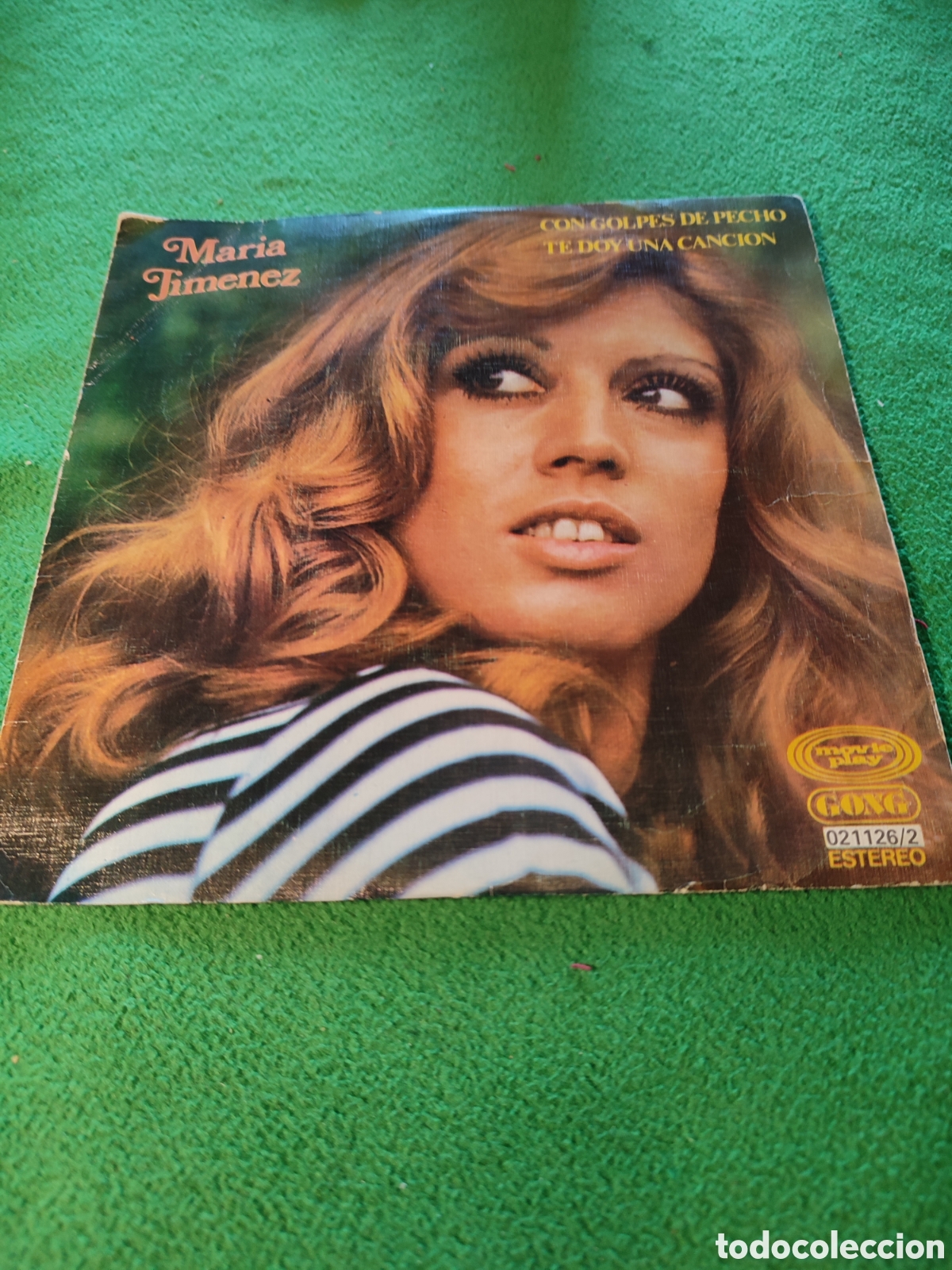 Discos de vinilo: Mar&iacute;a Jim&eacute;nez - Con golpes de pecho - Foto 1