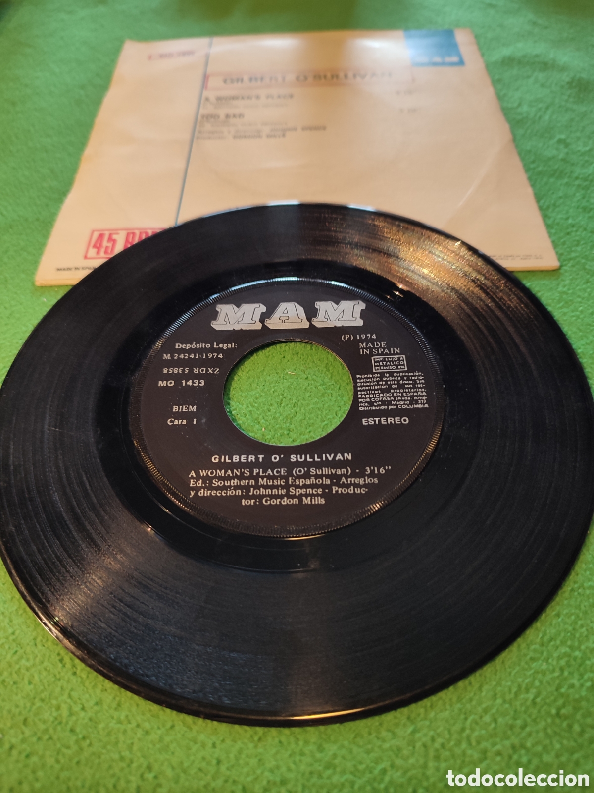 Discos de vinilo: Gilbert Osullivan - A womans place - Foto 2
