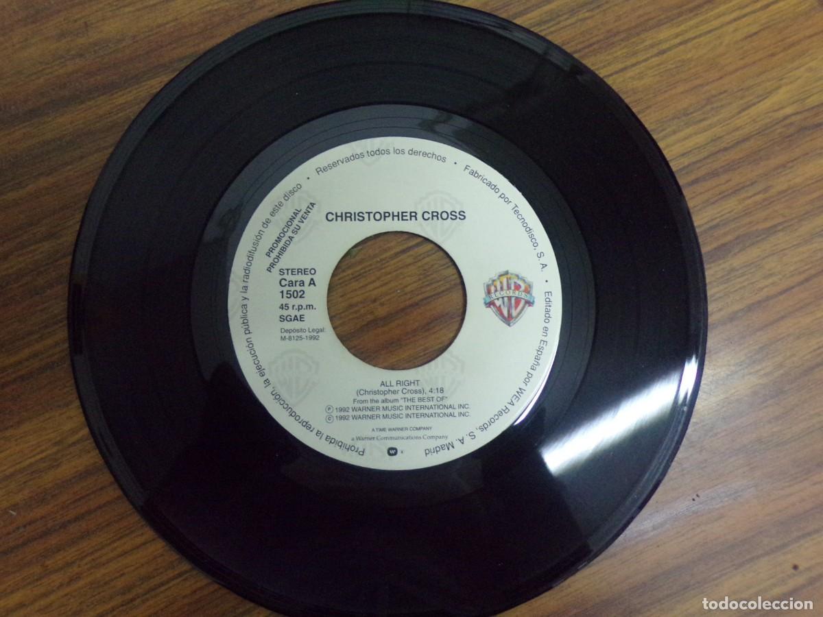 Discos de vinilo: ESTAMOS LIQUIDANDO. disco vinilo. Christopher Cross. - All Right - Foto 2