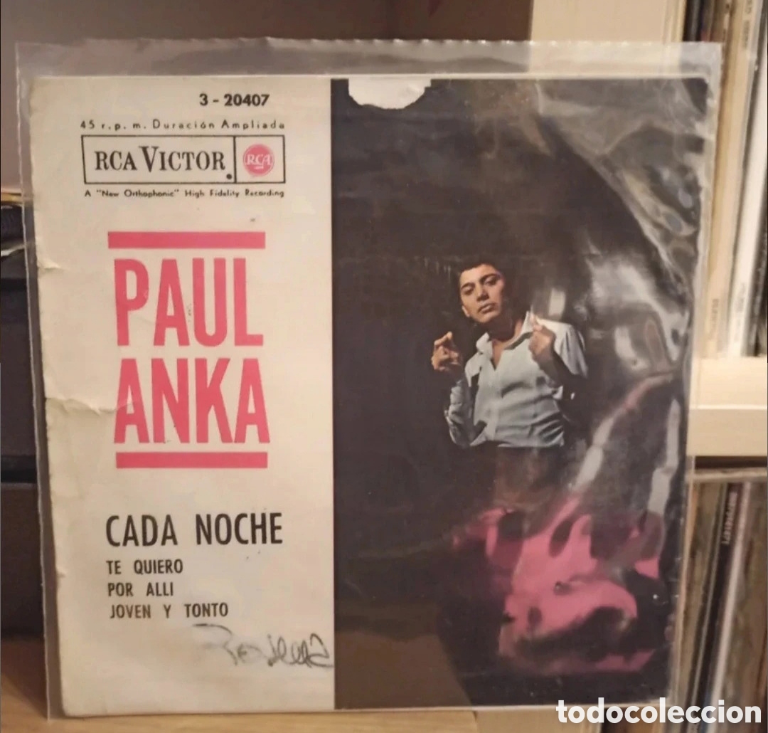 Discos de vinilo: Paul Anka-Cada Noche. EP de 4 temas - Foto 2