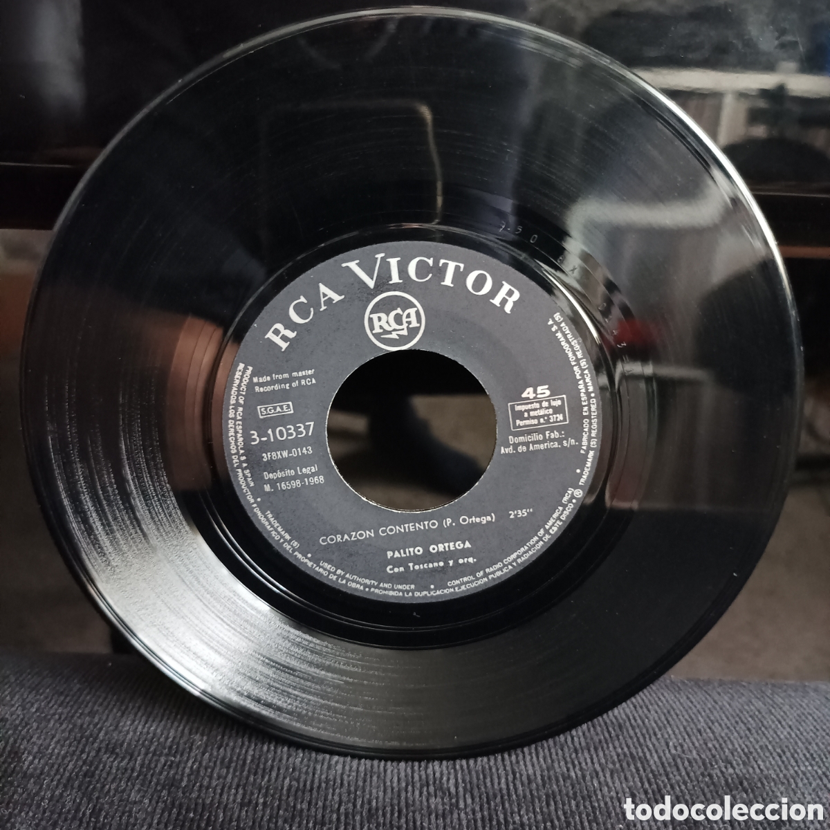 Discos de vinilo: Palito Ortega - Coraz&oacute;n Contento 1968 - Foto 3
