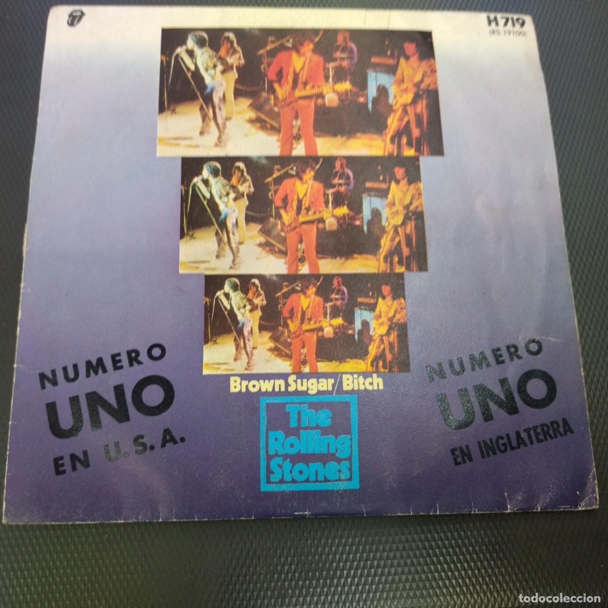 Discos de vinilo: SINGLE DISCO DE VINILO ROLLING STONES BROWN SUGAR - Foto 1
