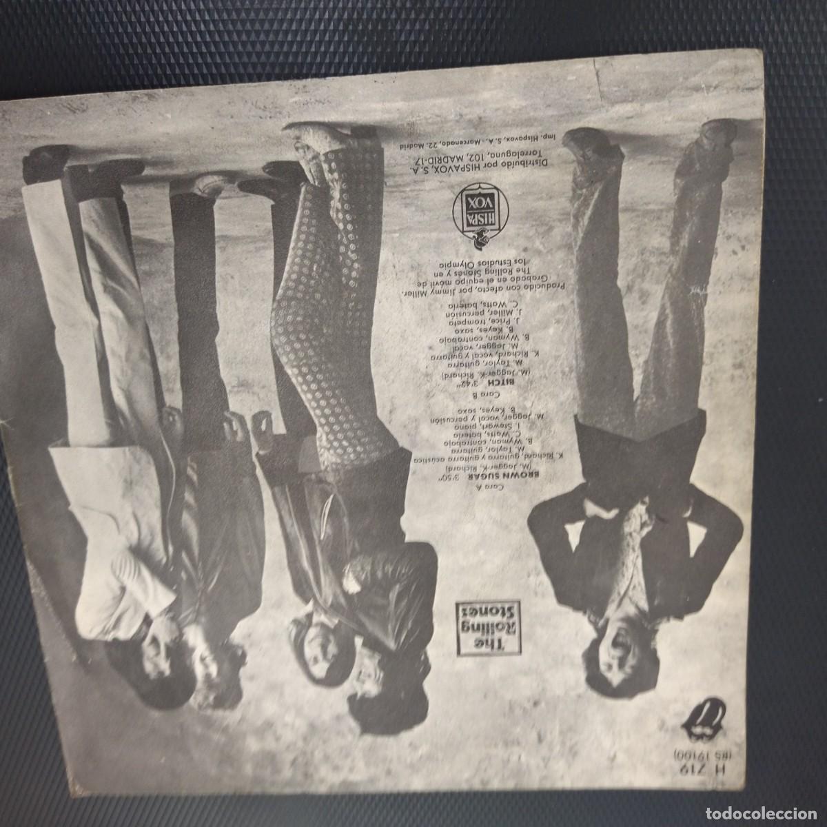 Discos de vinilo: SINGLE DISCO DE VINILO ROLLING STONES BROWN SUGAR - Foto 2