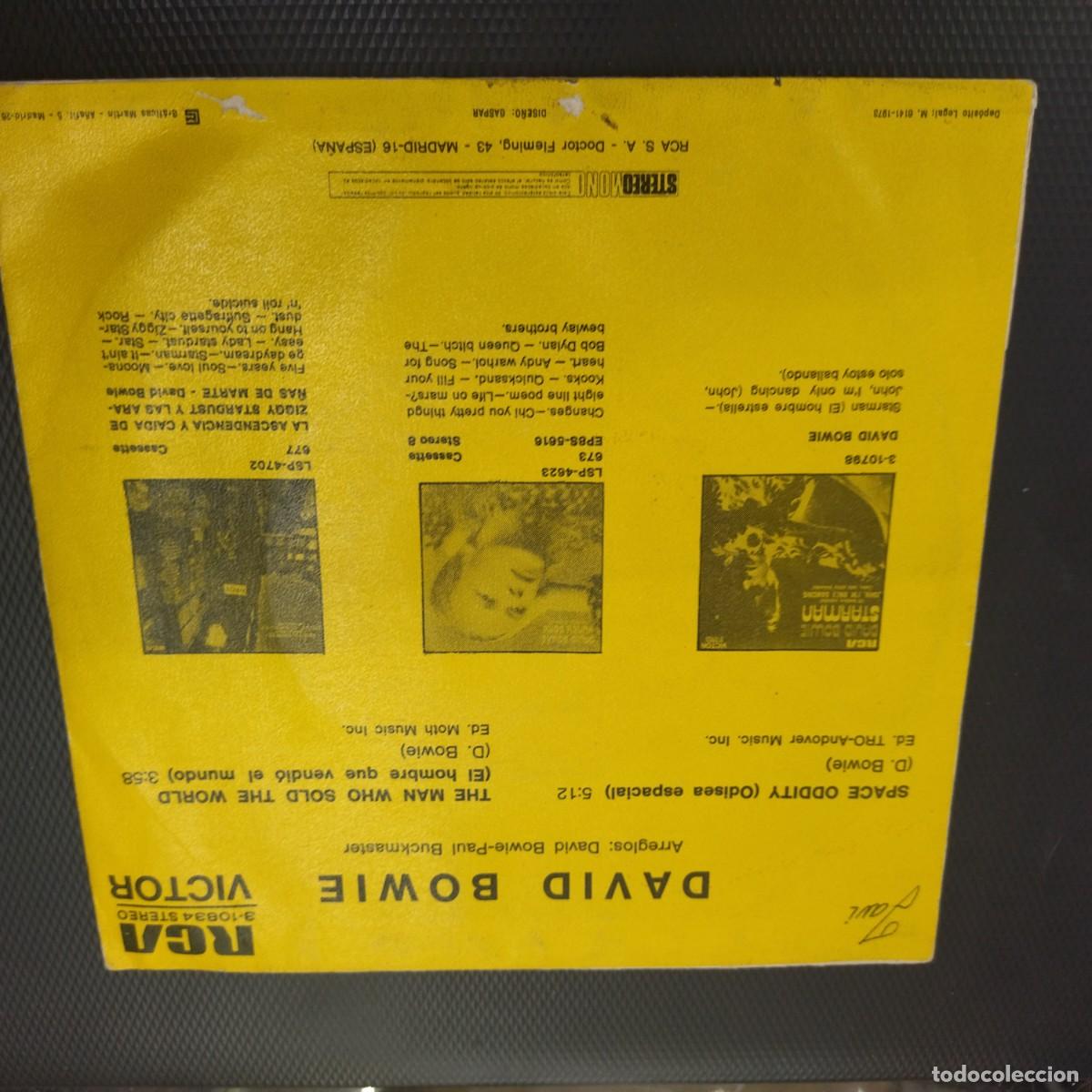 Discos de vinilo: SINGLE DISCO DE VINILO DAVID BOWIE SPACE ODDITY - Foto 2