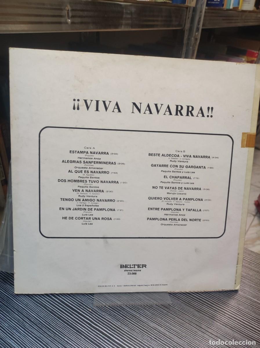 Discos de vinilo: &iexcl;&iexcl;Viva Navarra!! LP EXITOS - Foto 2