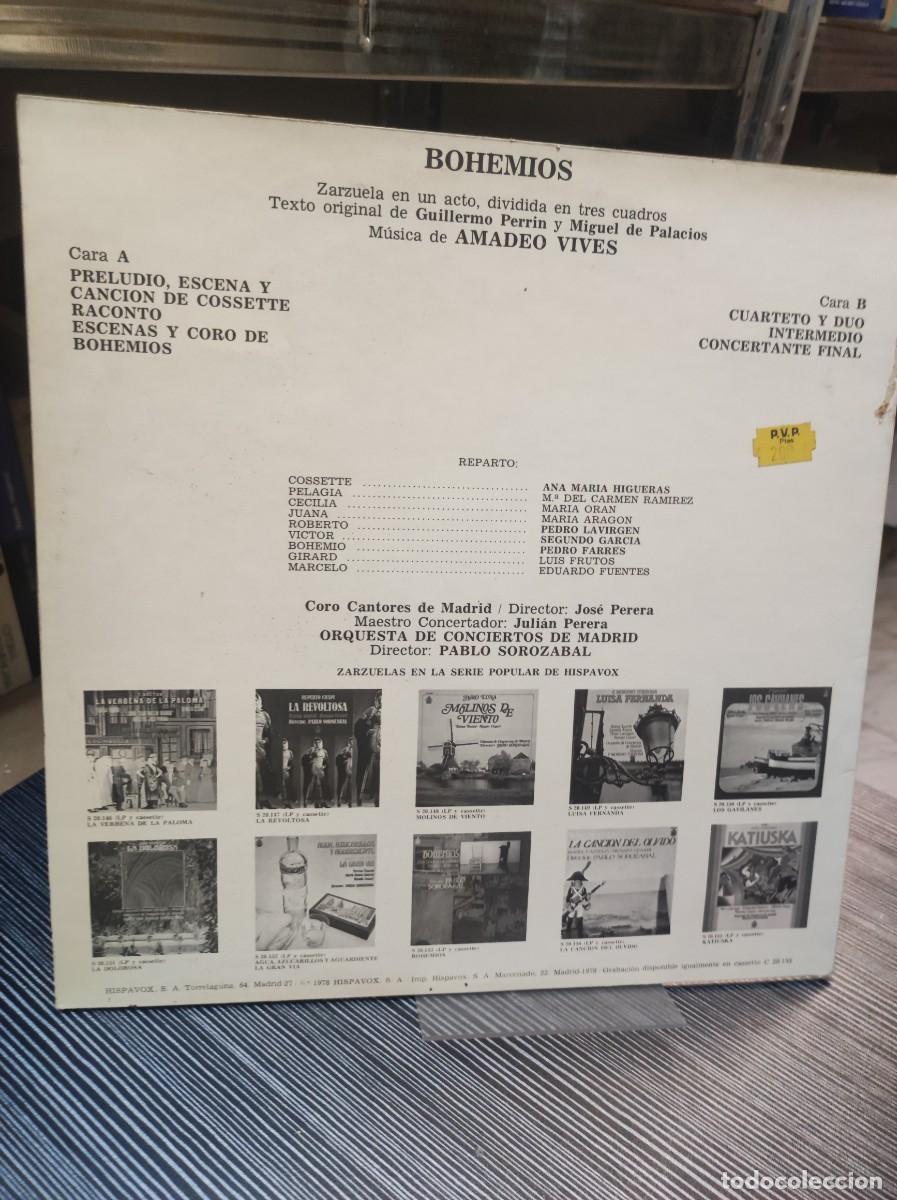Discos de vinilo: Amadeo Vives &ndash; Bohemios - Foto 2