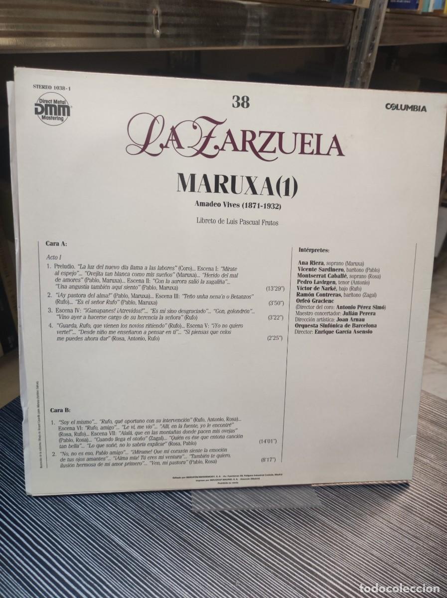 Discos de vinilo: MARUXA 1 LA ZARZUELA - Foto 2