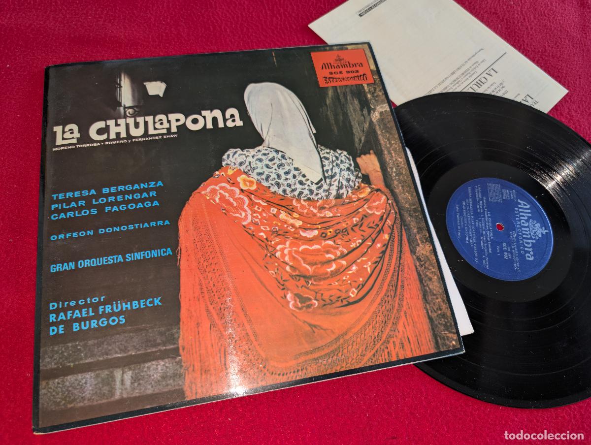 Discos de vinilo: GRAN ORQ. SINF. dir Fruhbeck Burgos CHULAPONA Berganza+Lorengar+Fagoaga ++ LP 1979 Alhambra GATEFOLD