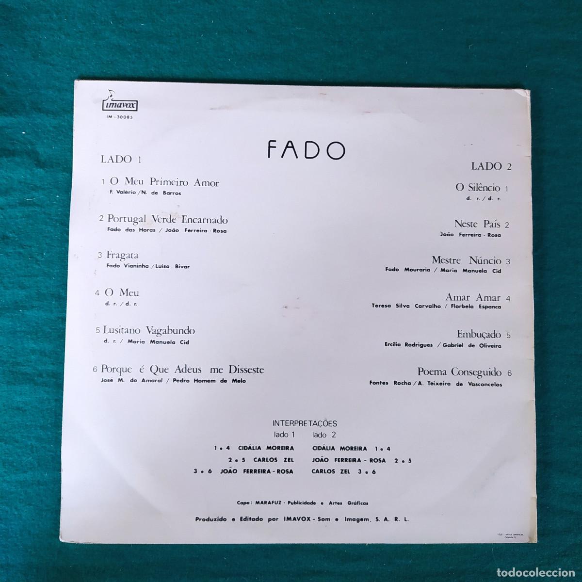 Discos de vinilo: Fado &ndash; Fado 1978 LP. - Foto 2