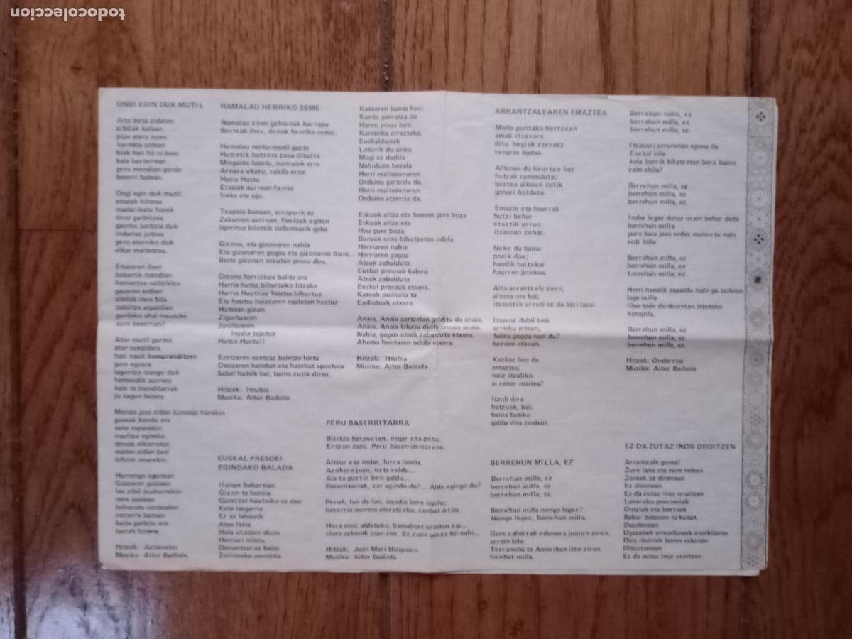 Discos de vinilo: Aitor Badiola - ongi egin duk mutil - Foto 5