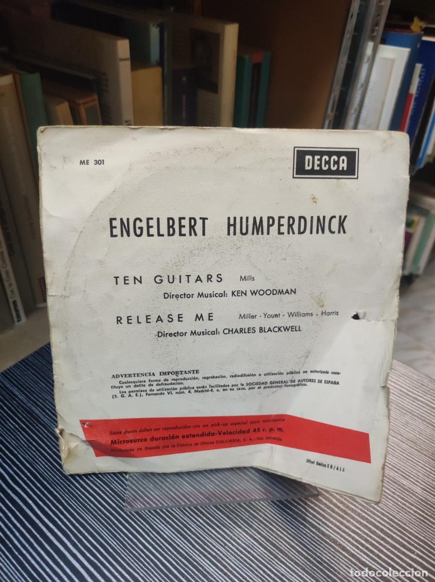 Discos de vinilo: Engelbert Humperdinck &ndash; Ten Guitars / Release Me - Foto 2