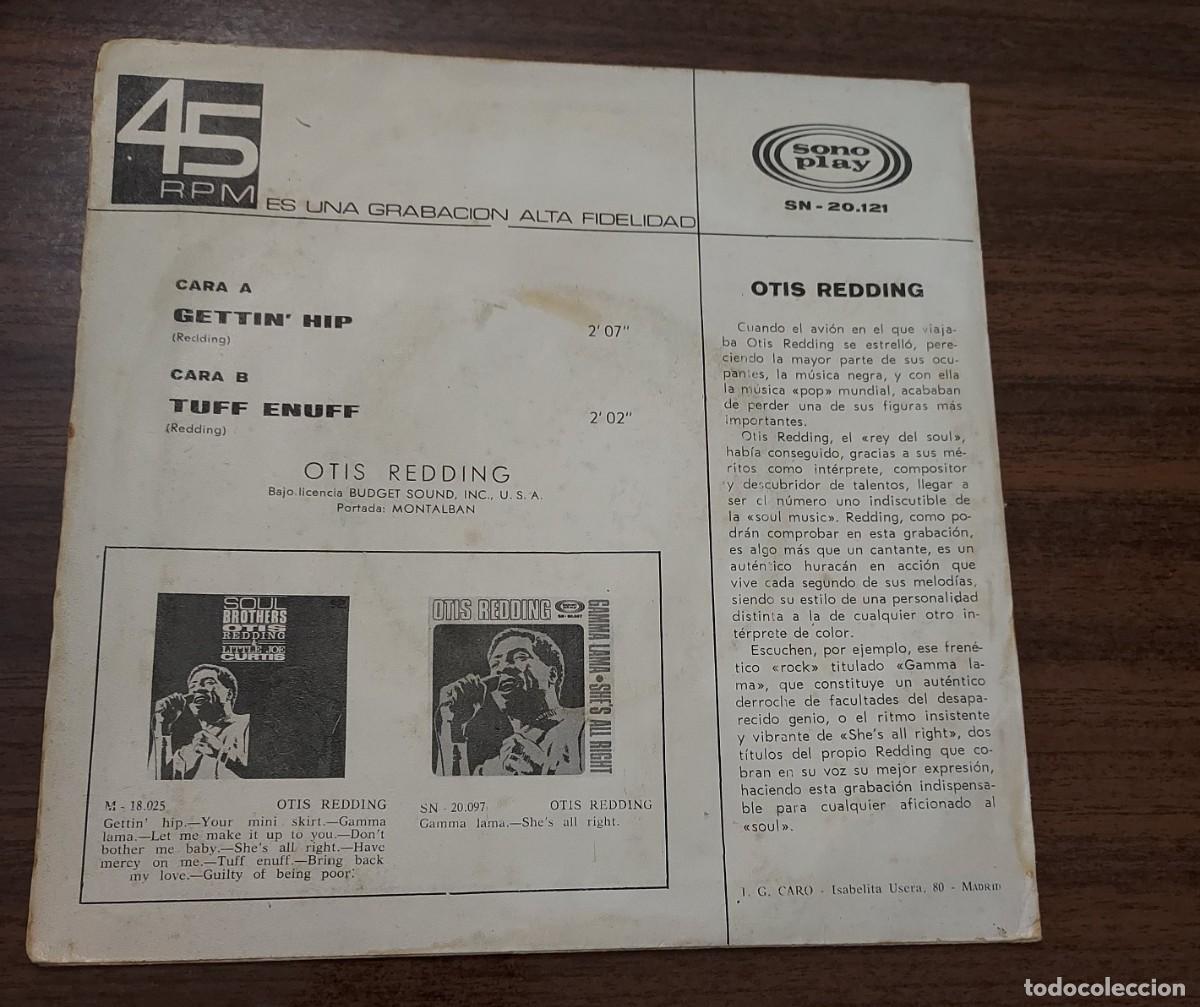 Discos de vinilo: Otis Redding &ndash; Gettin Hip - SINGLE 1968 - Foto 2