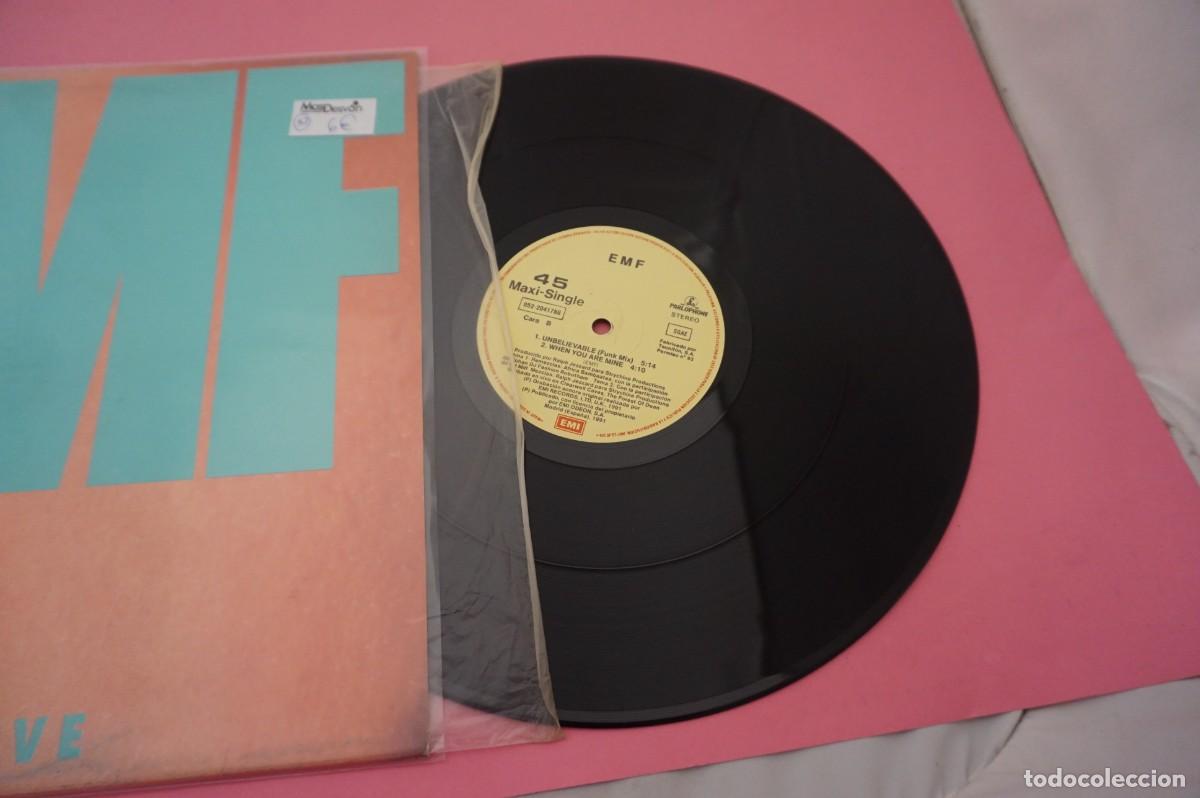 Discos de vinilo: MAXI SINGLE - EMF - I BELIEVE - DISCO EN EXCELENTE ESTADO - Foto 2