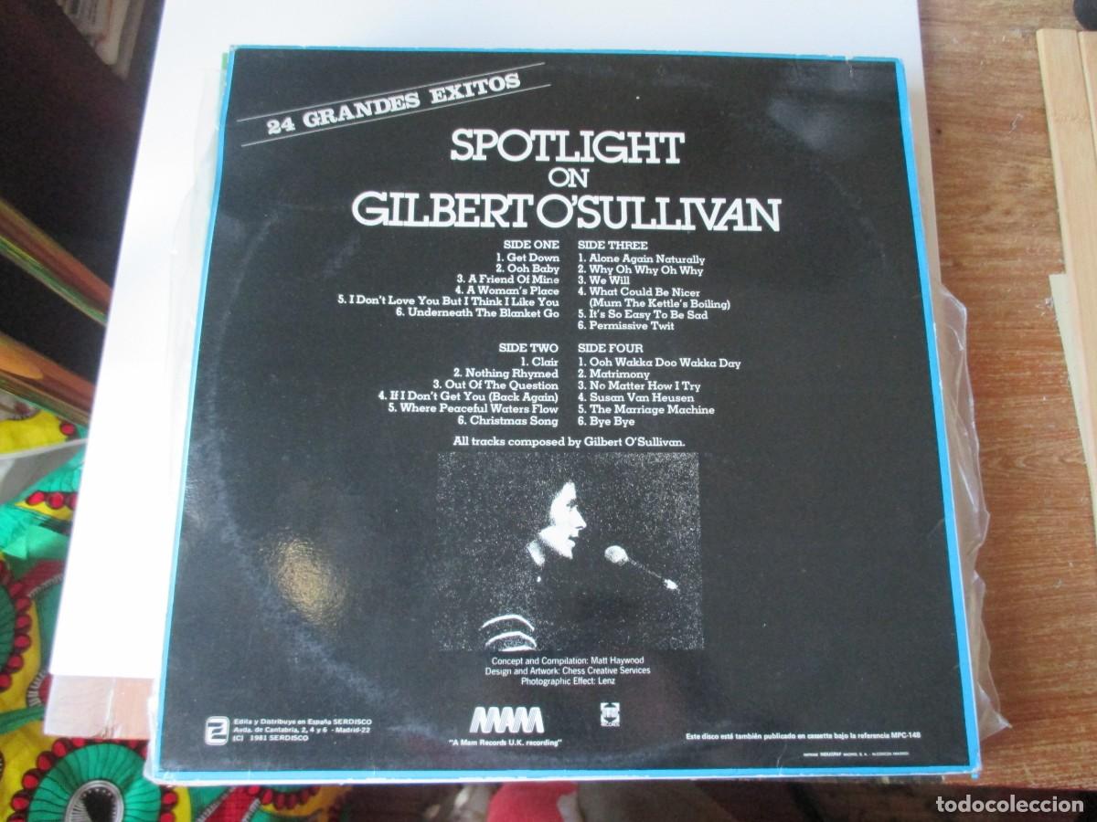Discos de vinilo: GILBERT O&acute;SULLIVAN 24 Grandes &eacute;xitos ( 2 LP) Z396 - Foto 2