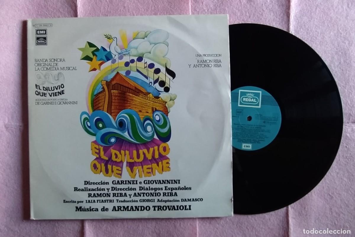Discos de vinil: 2 LP ARMANDO TROVAIOLI &ndash; El Diluvio Que Viene - Josefina Guell / Lorenzo Valverde - 1977 (EX-/EX)