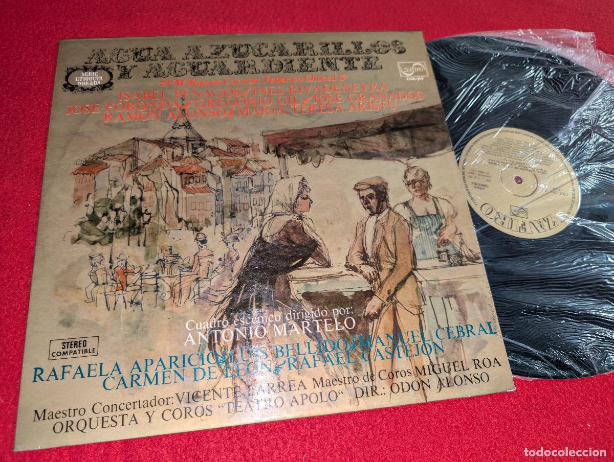 Disques de vinyle: TEATRO APOLO dir Alonso AGUA,AZUCARILLOS Y AGUARDIENTE Penagos+Foronda+Alonso++ LP 1973 MARTELO