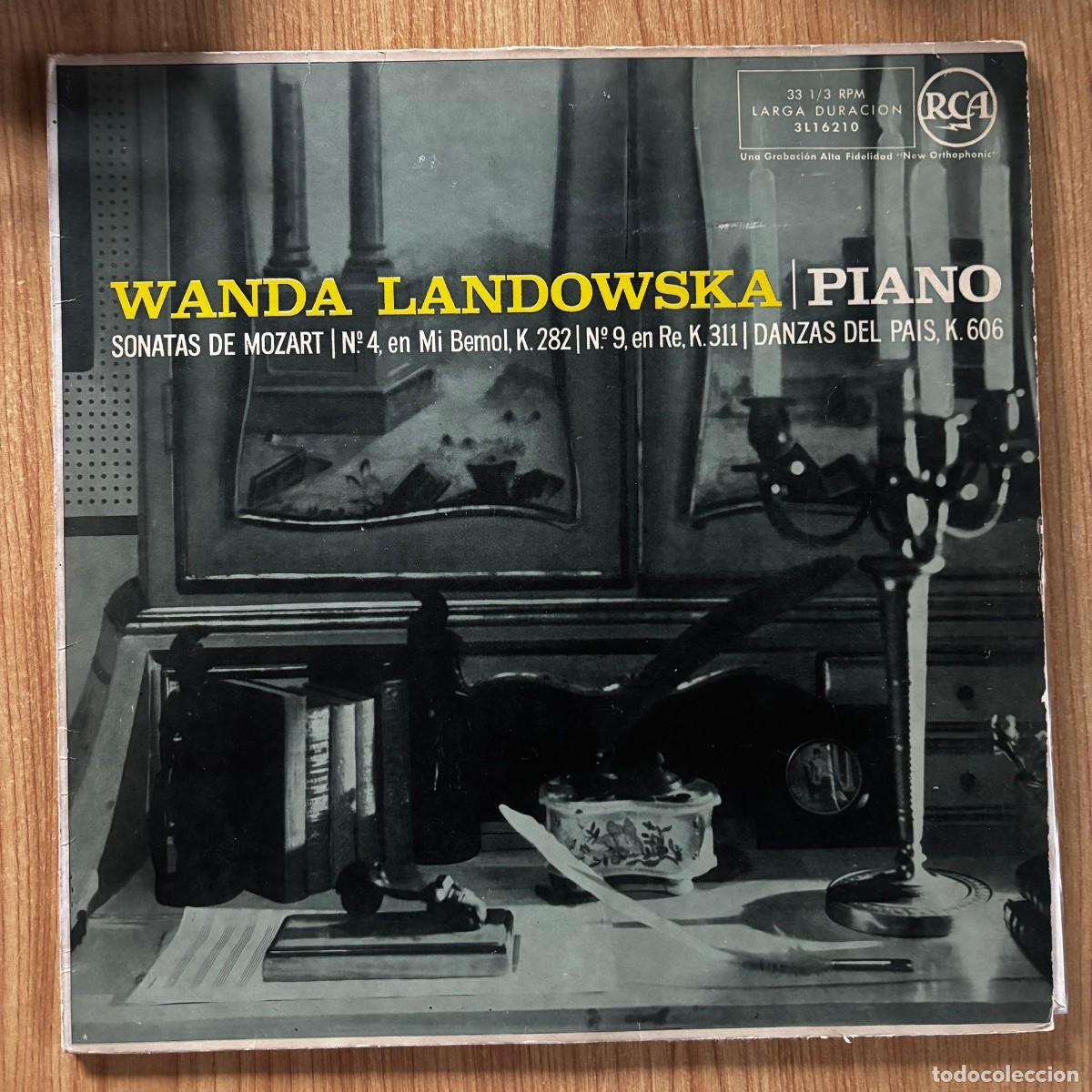 Discos de vinilo: Wanda Landowska - Sonatas De Mozart - RCA Espa&ntilde;ola 3L16210 - 1959