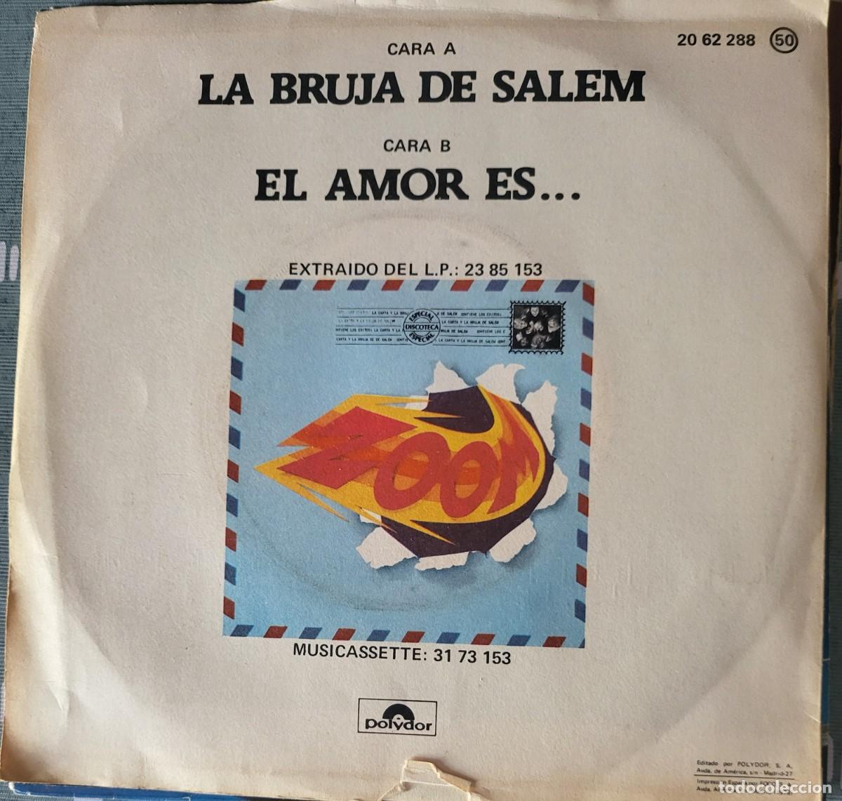 Discos de vinilo: Zoom single sello Polydor editado en Espa&ntilde;a a&ntilde;o 1978... - Foto 2