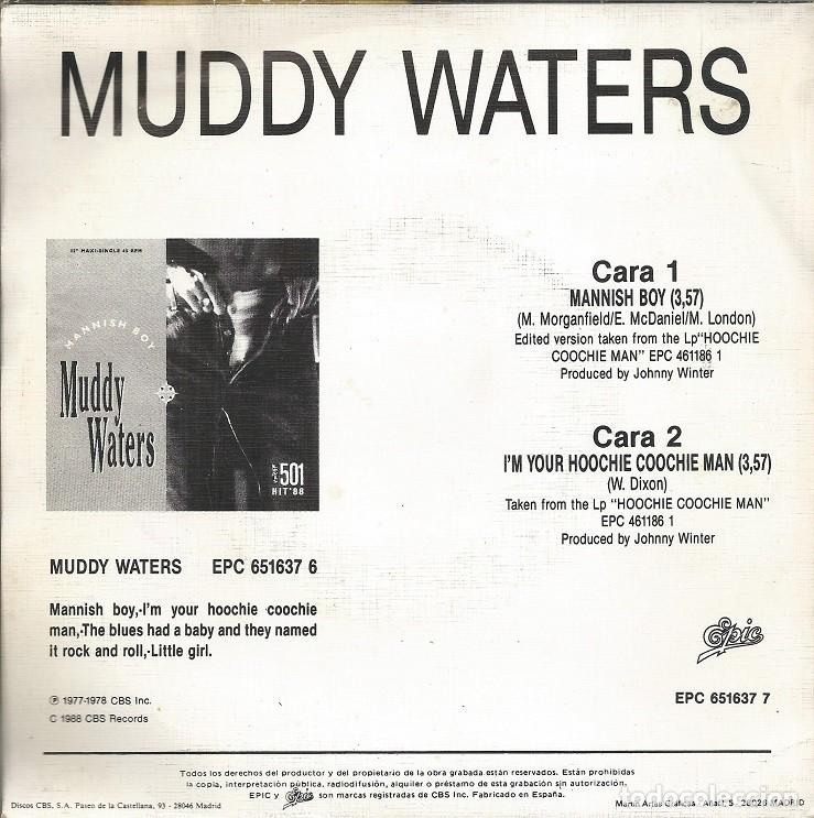 Discos de vinilo: MUDDY WATERS &middot;&middot;&middot; Mannish Boy / Im Your Hoochie Coochie Man - (Single) - Foto 2