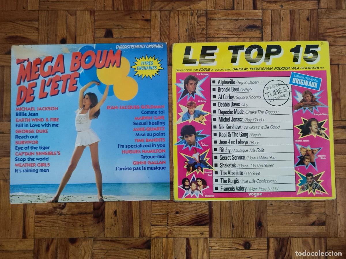 Discos de vinilo: 2lps compil 80s - Le Top 15 - La M&eacute;ga Boum De LEt&eacute; - Foto 1