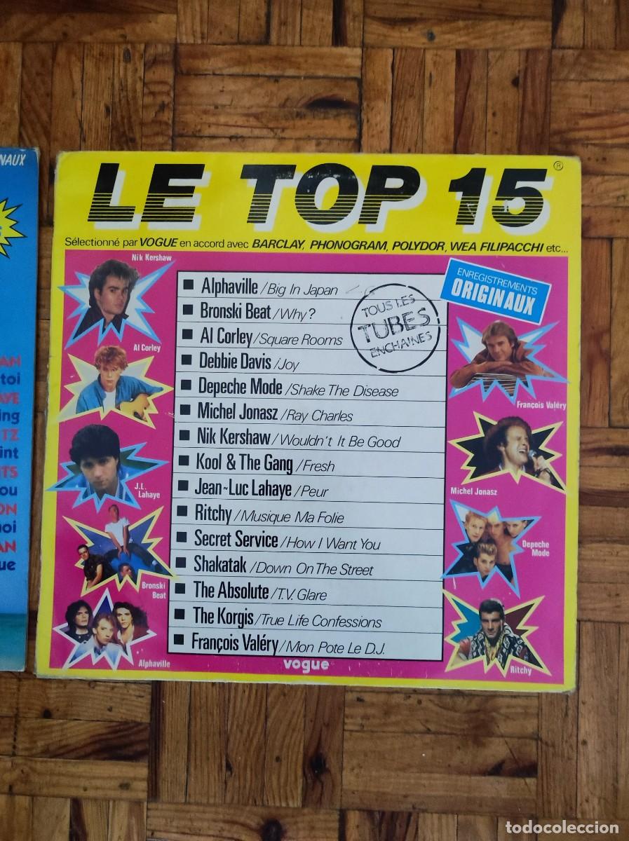 Discos de vinilo: 2lps compil 80s - Le Top 15 - La M&eacute;ga Boum De LEt&eacute; - Foto 2