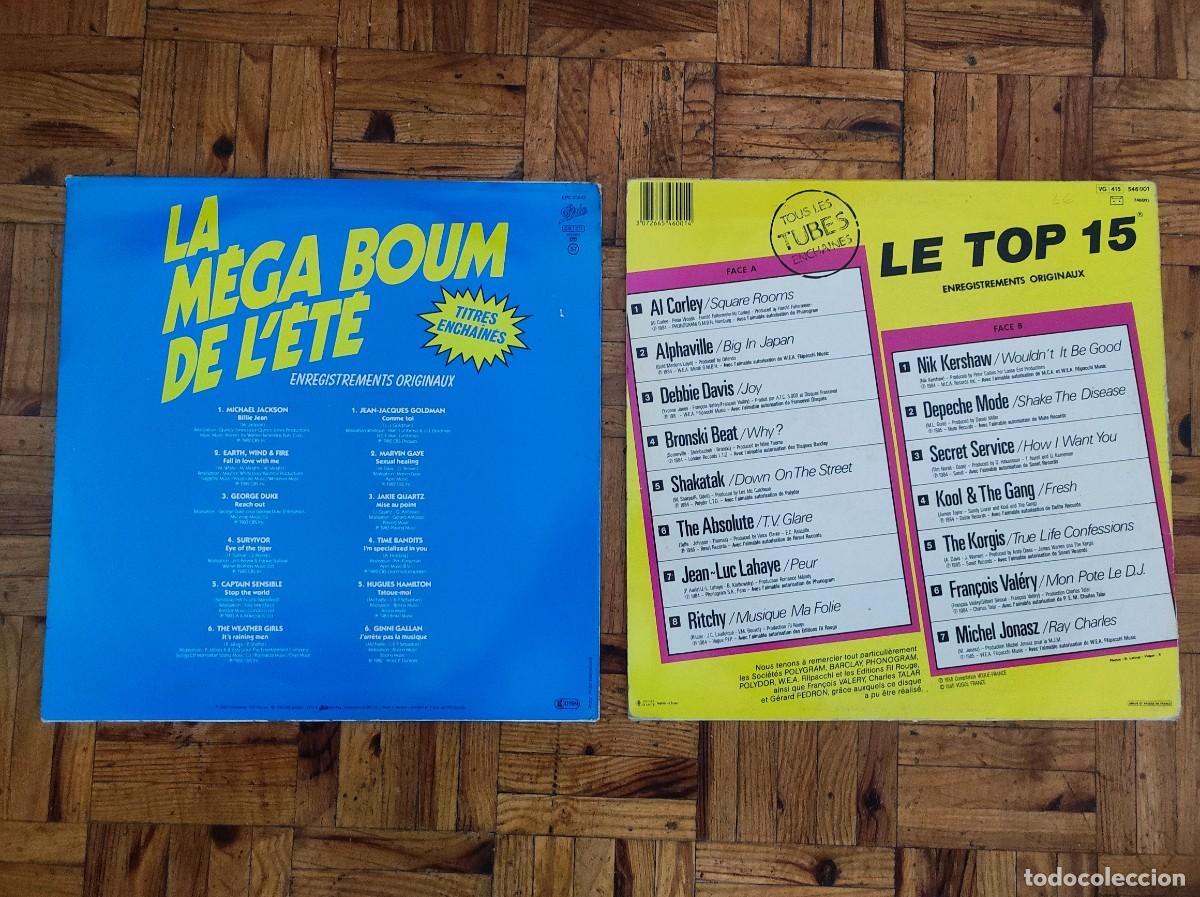 Discos de vinilo: 2lps compil 80s - Le Top 15 - La M&eacute;ga Boum De LEt&eacute; - Foto 4