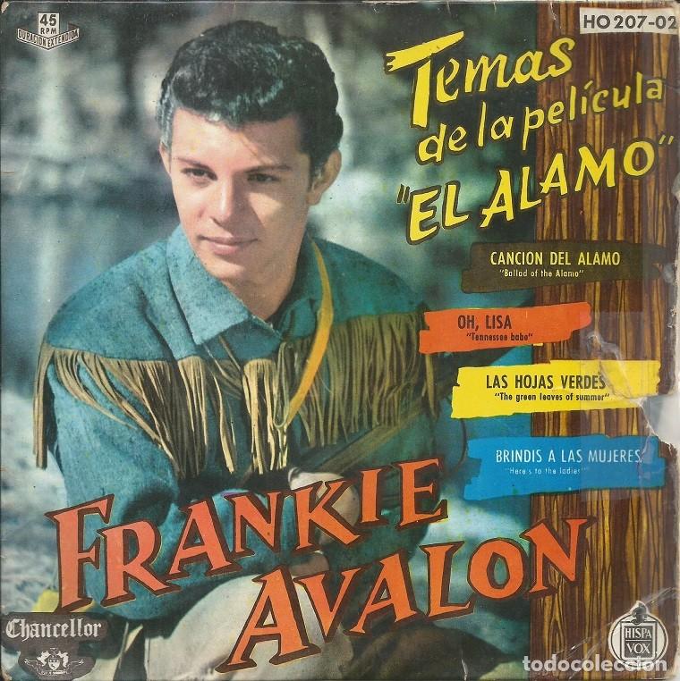 Discos de vinilo: FRANKIE AVALON &middot;&middot;&middot; Temas De La Pel&iacute;cula EL ALAMO - Foto 1
