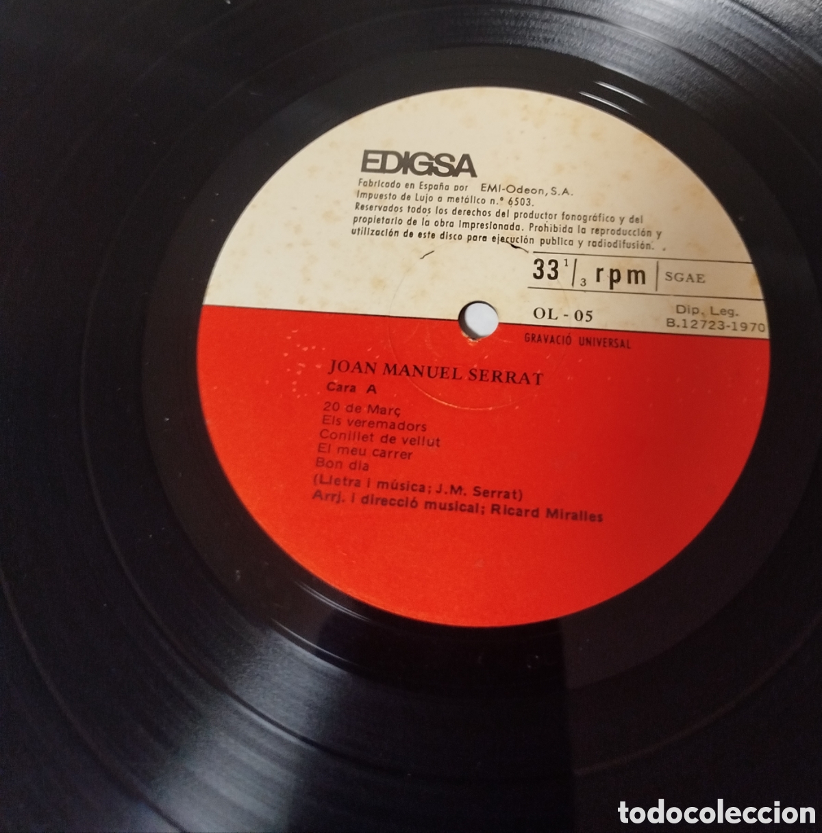 Discos de vinilo: Joan Manuel Serrat - Serrat 4 - Foto 3