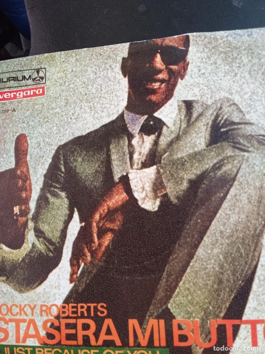 Discos de vinilo: ROCKY ROBERTS- STASERA MI BUTTO. SINGLE - Foto 1