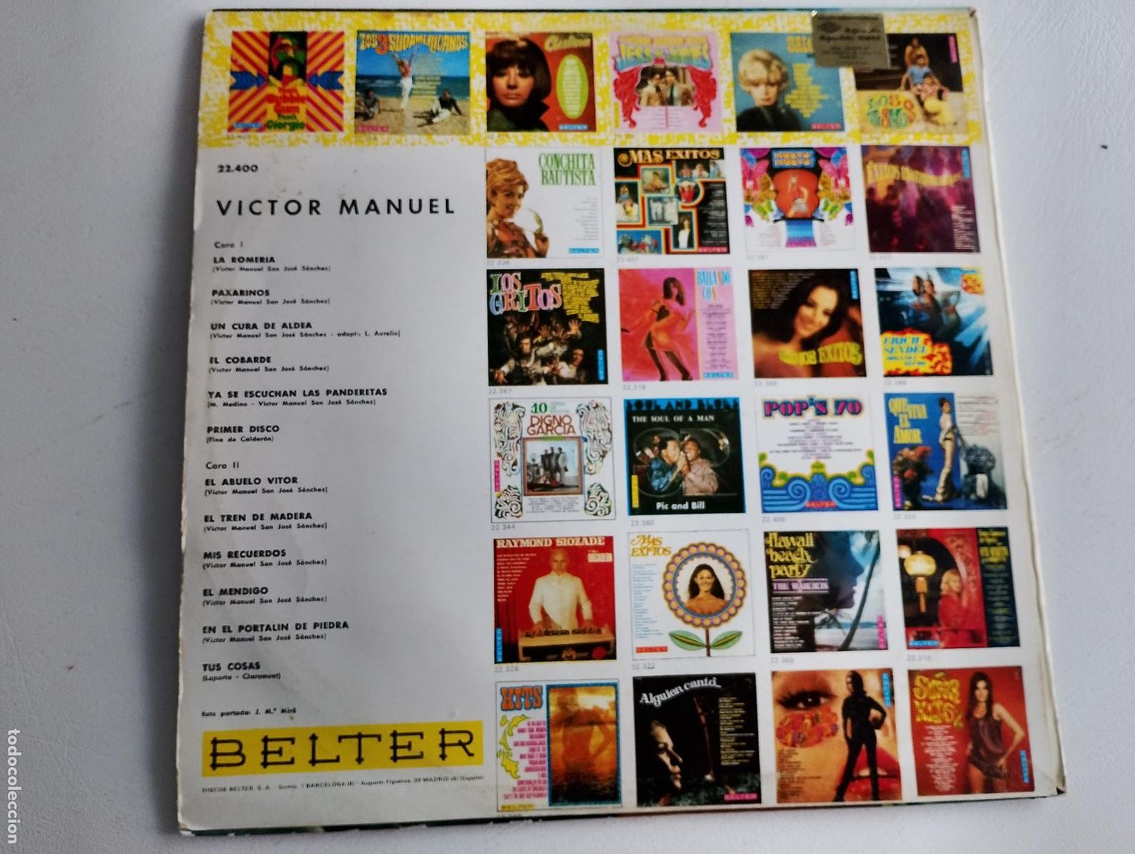 Discos de vinilo: V&iacute;ctor Manuel &lrm;&ndash; Victor Manuel , 1970 - Foto 4