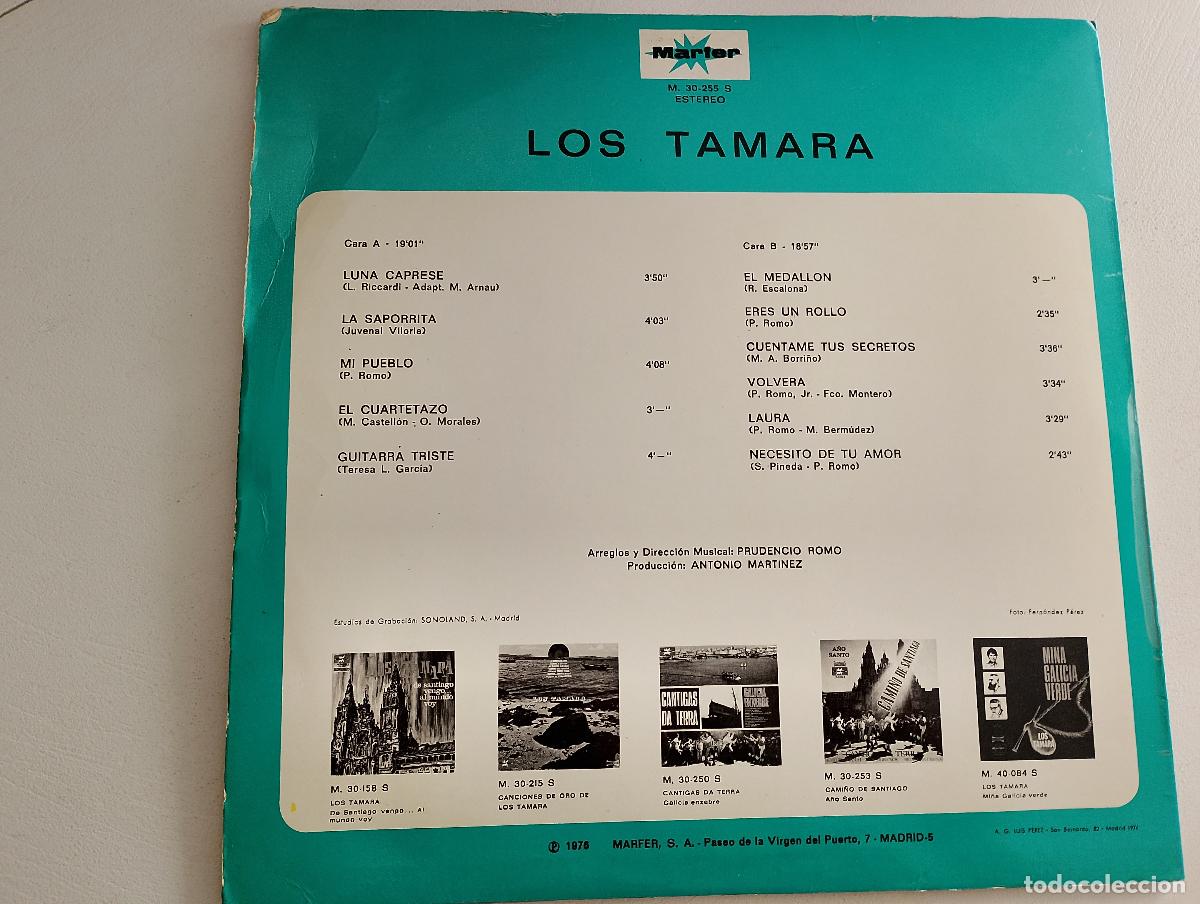 Discos de vinilo: Los Tamara &ndash; Los Tamara, 1976 folk - Foto 4