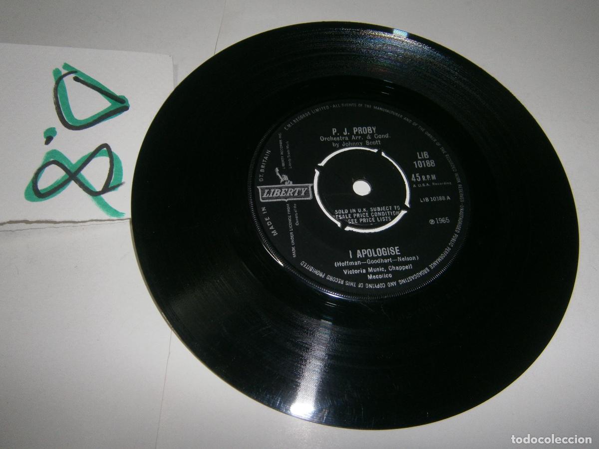 Discos de vinilo: ANTIGUO SINGLES VINILO - P.J. PROBY - Foto 2