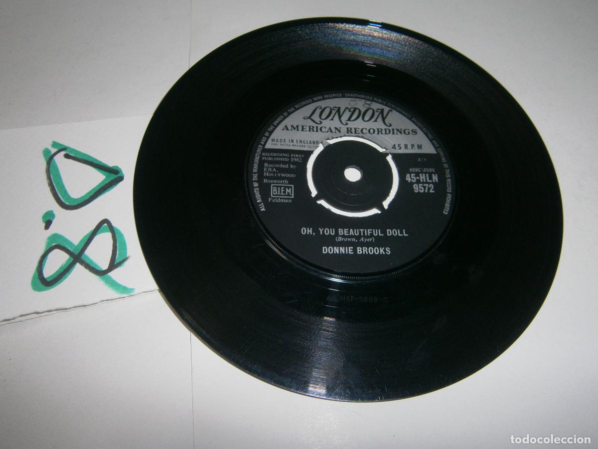 Discos de vinilo: ANTIGUO SINGLES VINILO - DONNIE BROOKS - Foto 2