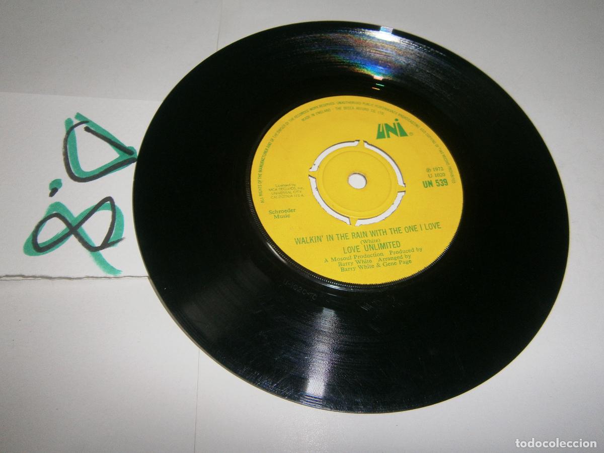 Discos de vinilo: ANTIGUO SINGLES VINILO - LOVE UNLIMITED - Foto 2